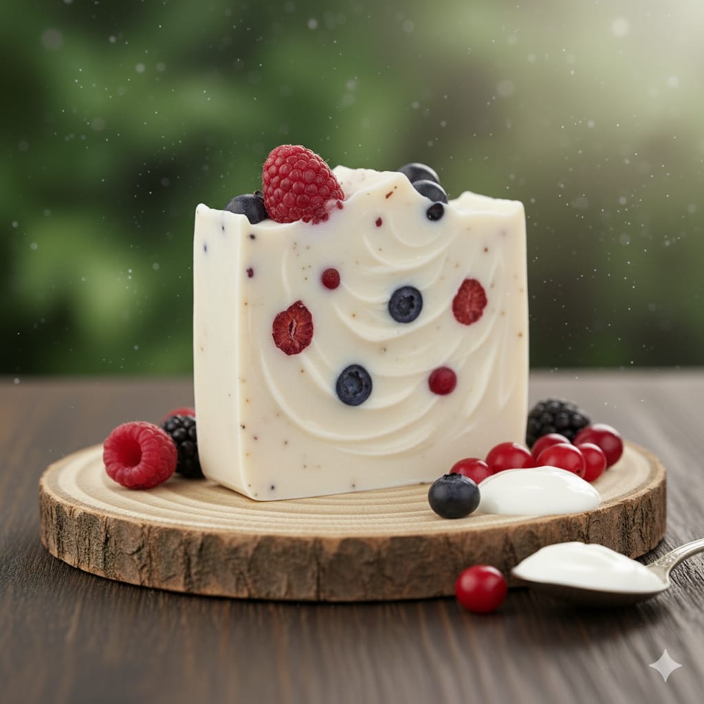 Jabón Yogurt y Berries